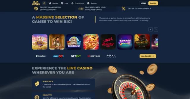 Big Wins Slot Game Logo by 