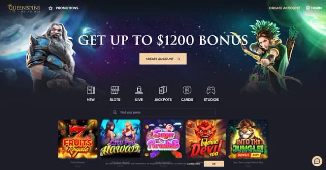 Queenspins Slot Game Logo by 