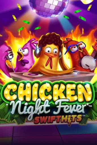 Chicken Night Fever Slot Game Logo by Games Global