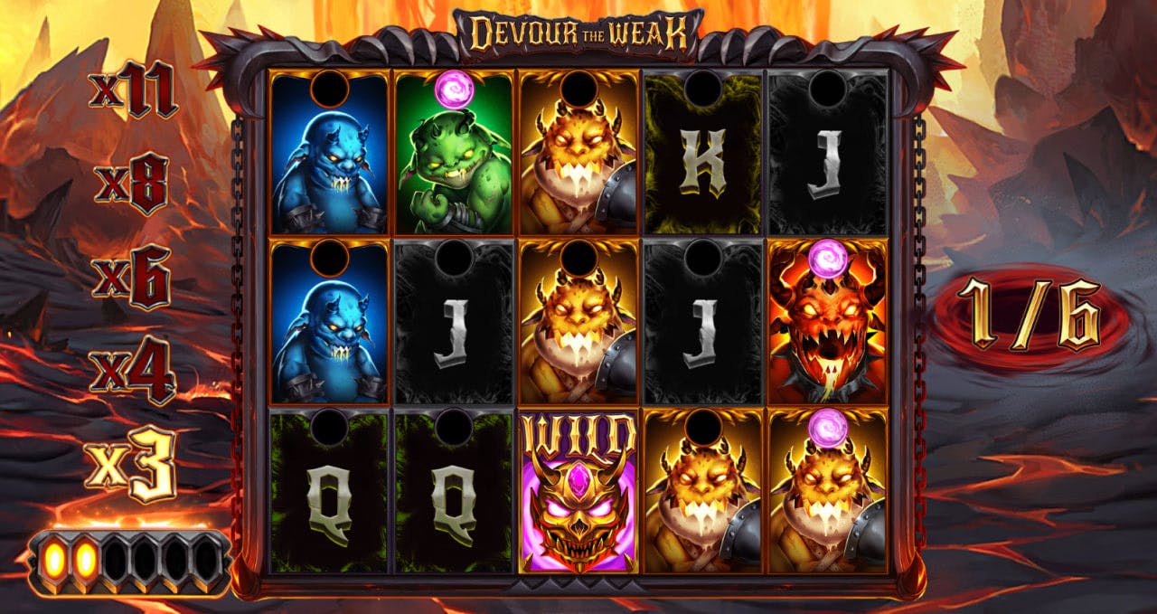 Devour The Weak by Yggdrasil Gaming screen 1