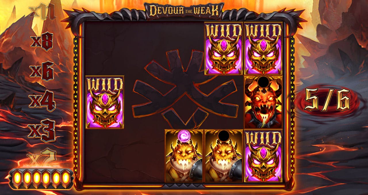 Devour The Weak by Yggdrasil Gaming screen 2
