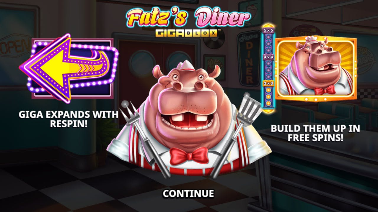 Fatz's Diner GigaBlox by Yggdrasil Gaming