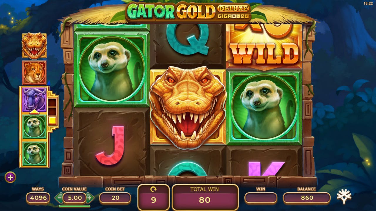 Gator Gold Deluxe Gigablox by Yggdrasil Gaming screen 1