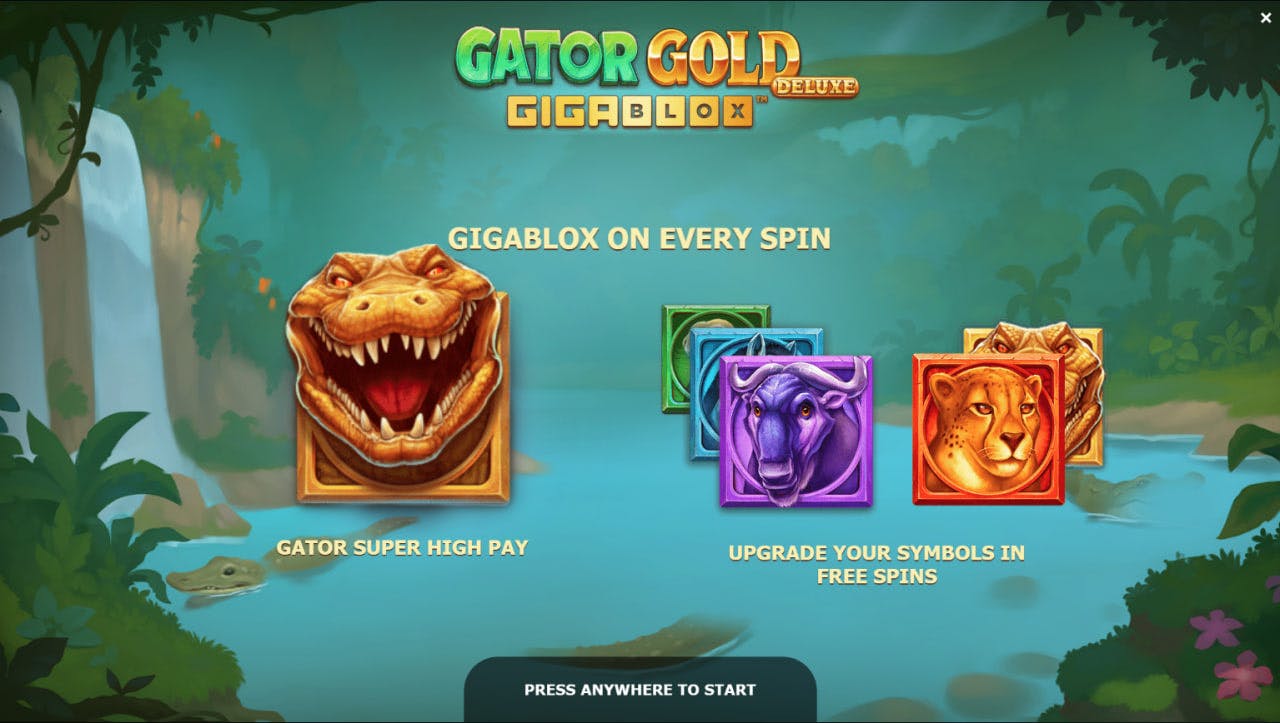 Gator Gold Deluxe Gigablox by Yggdrasil Gaming