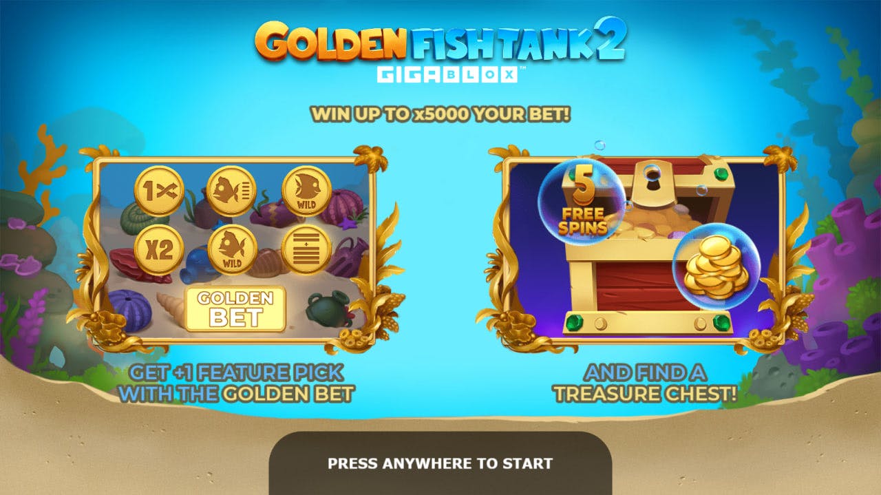 Golden Fish Tank 2 Gigablox by Yggdrasil Gaming