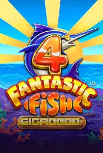 4 Fantastic Fish Gigablox Slot Game Logo by Yggdrasil Gaming