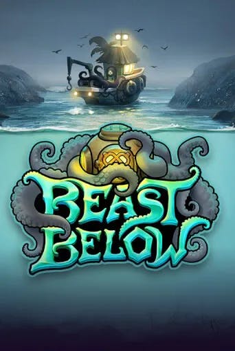 Beast Below Slot Game Logo by Hacksaw Gaming