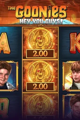 The Goonies Hey You Guys Slot Game Logo by Blueprint Gaming