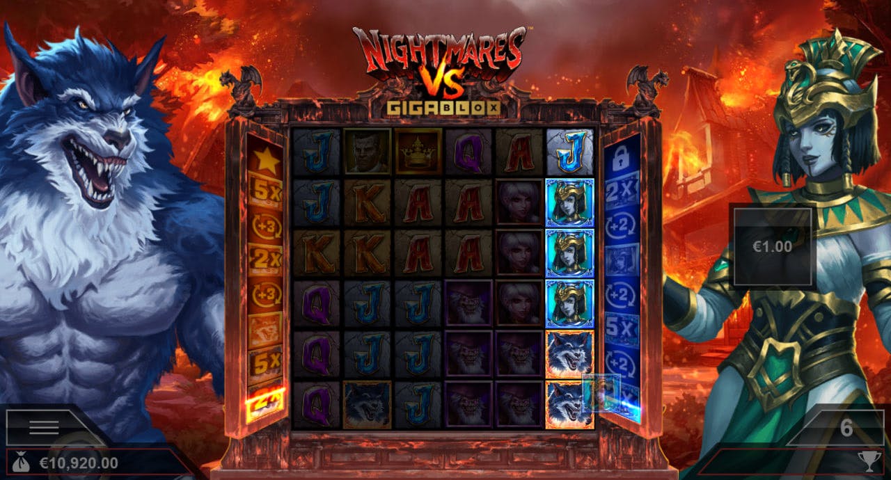 Nightmares VS GigaBlox by Yggdrasil Gaming screen 4