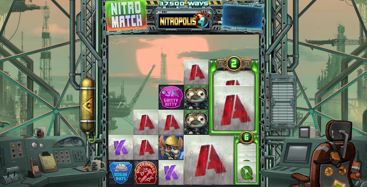 Nitropolis 4 by ELK Studios screen 2