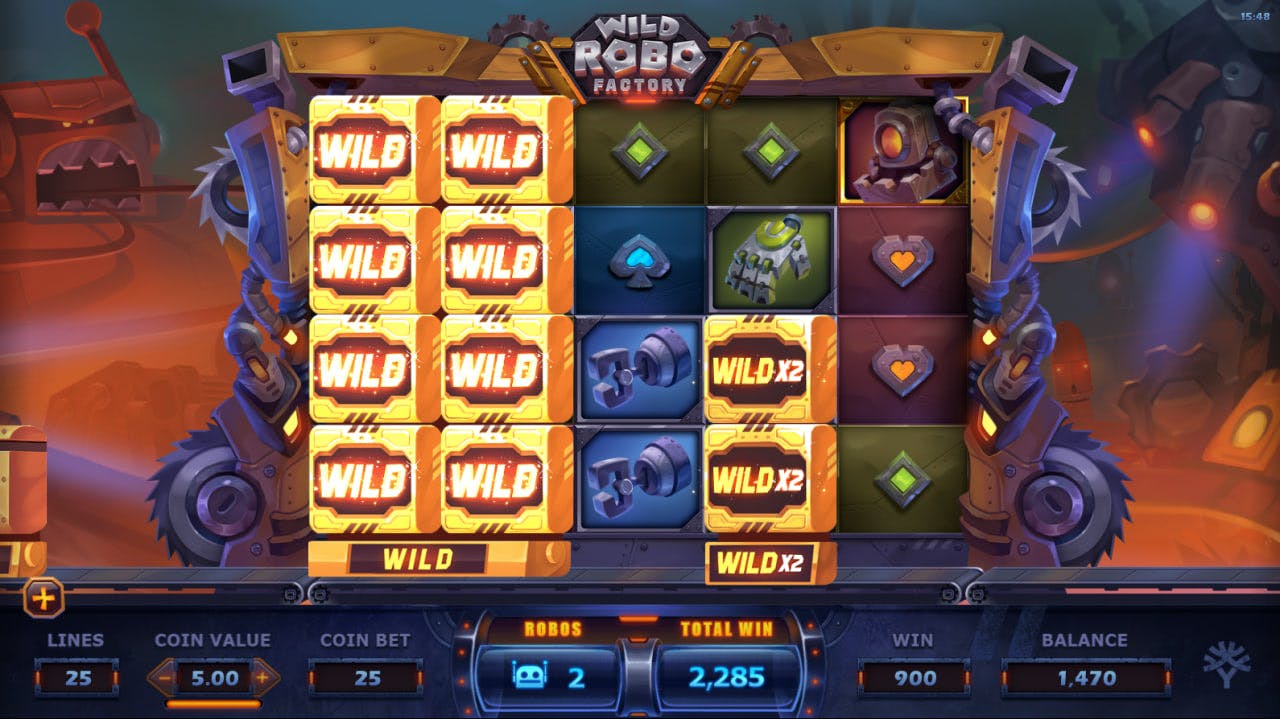 Wild Robo Factory by Yggdrasil Gaming screen 1