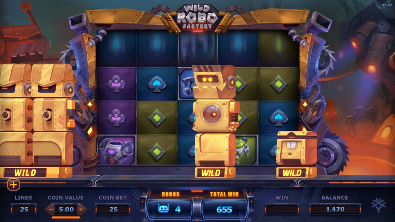 Wild Robo Factory by Yggdrasil Gaming screen 2