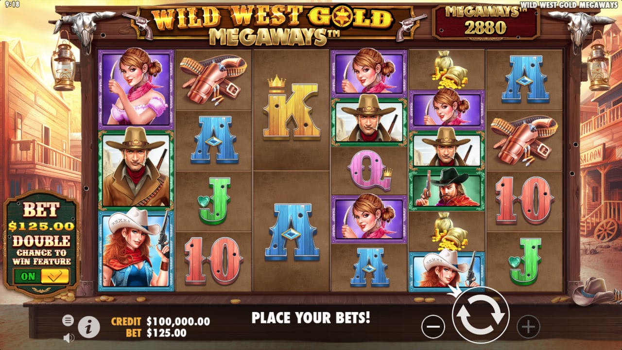 Wild West Gold Megaways by Pragmatic Play screen 1