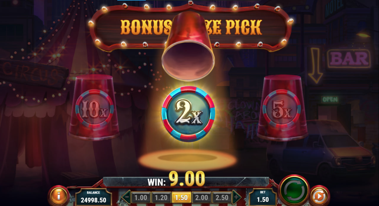 3 Clown Monty 2 by Play'n GO screen 1