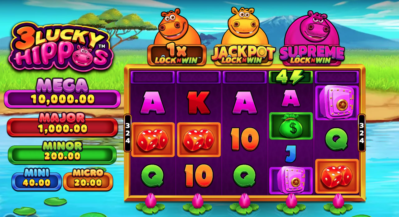 3 Lucky Hippos by Pear Fiction Studios screen 1