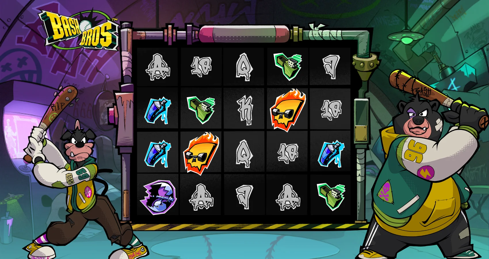 Bash Bros by Hacksaw Gaming - background 2