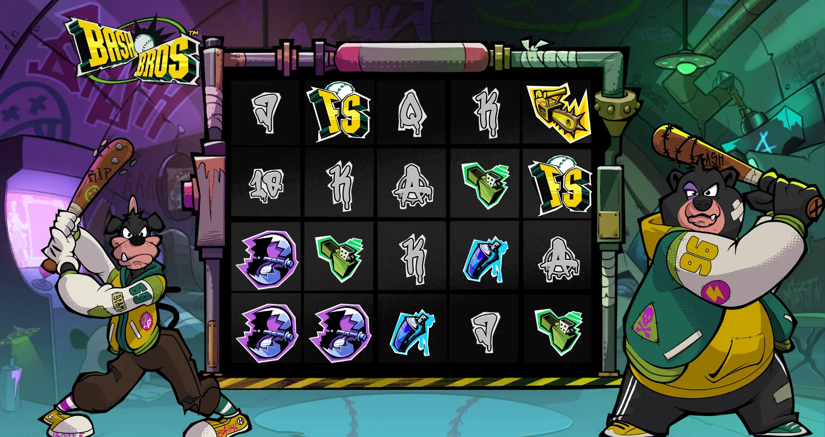 Bash Bros by Hacksaw Gaming - background 3