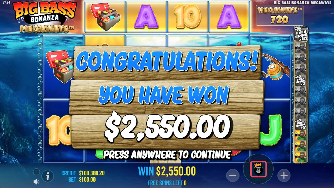 Big Bass Bonanza Megaways by Pragmatic Play - background 5