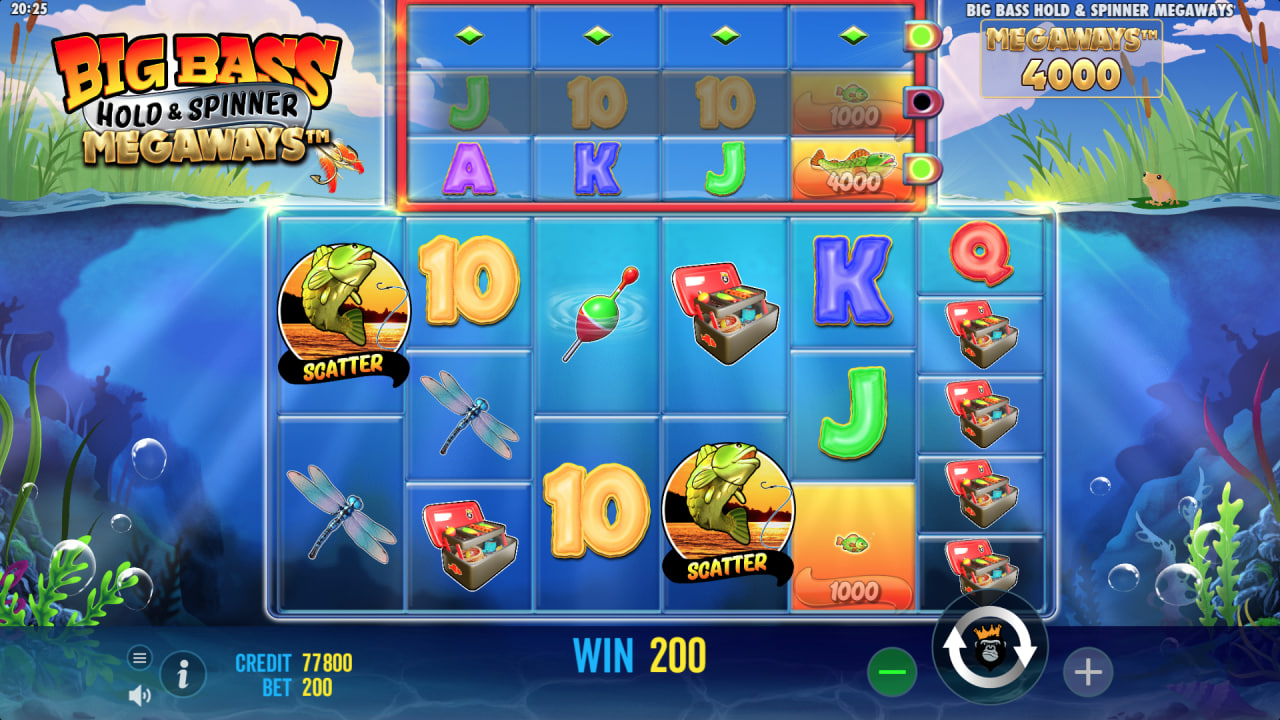 Big Bass Hold & Spinner Megaways by Pragmatic Play screen 3