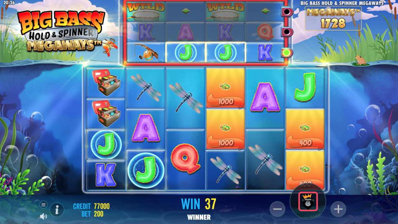 Big Bass Hold & Spinner Megaways by Pragmatic Play screen 4