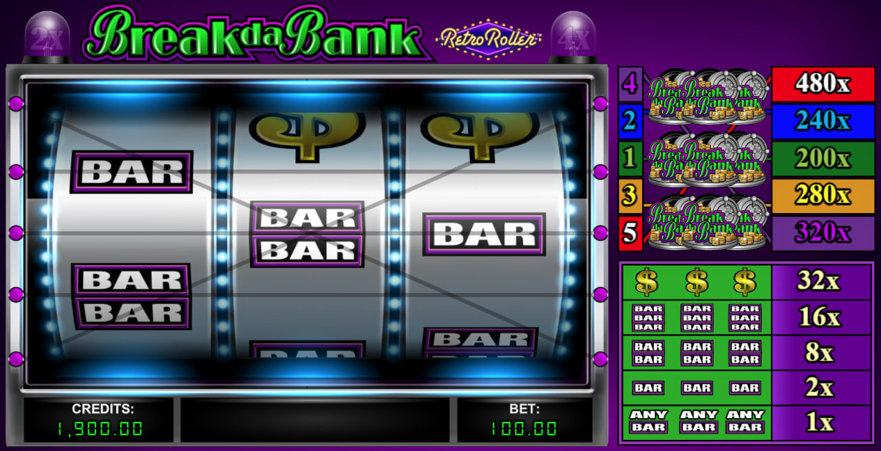 Break da Bank Retro Roller by Games Global screen 1