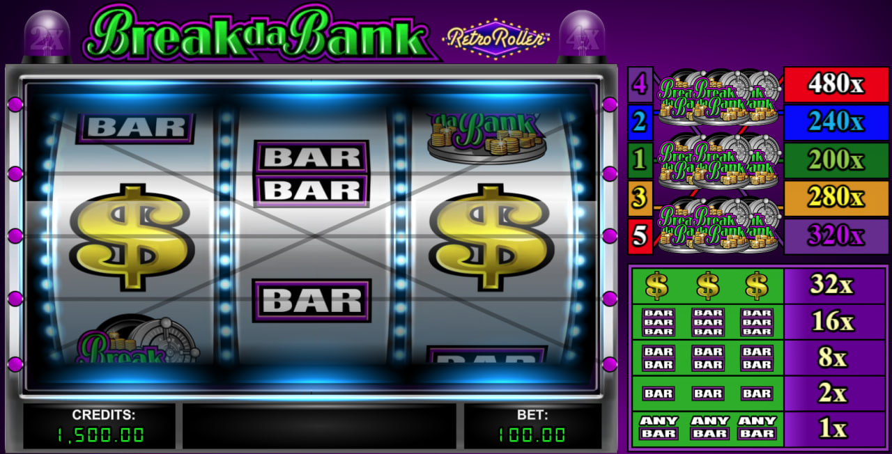 Break da Bank Retro Roller by Games Global screen 2