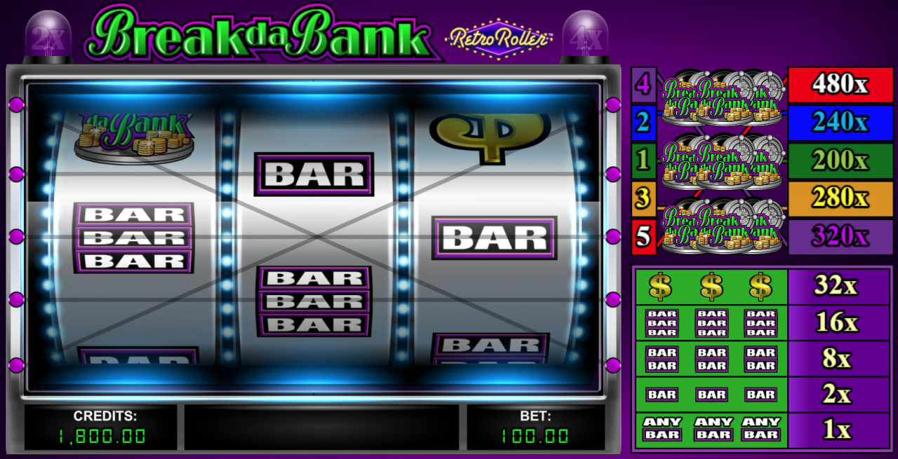 Break da Bank Retro Roller by Games Global screen 4