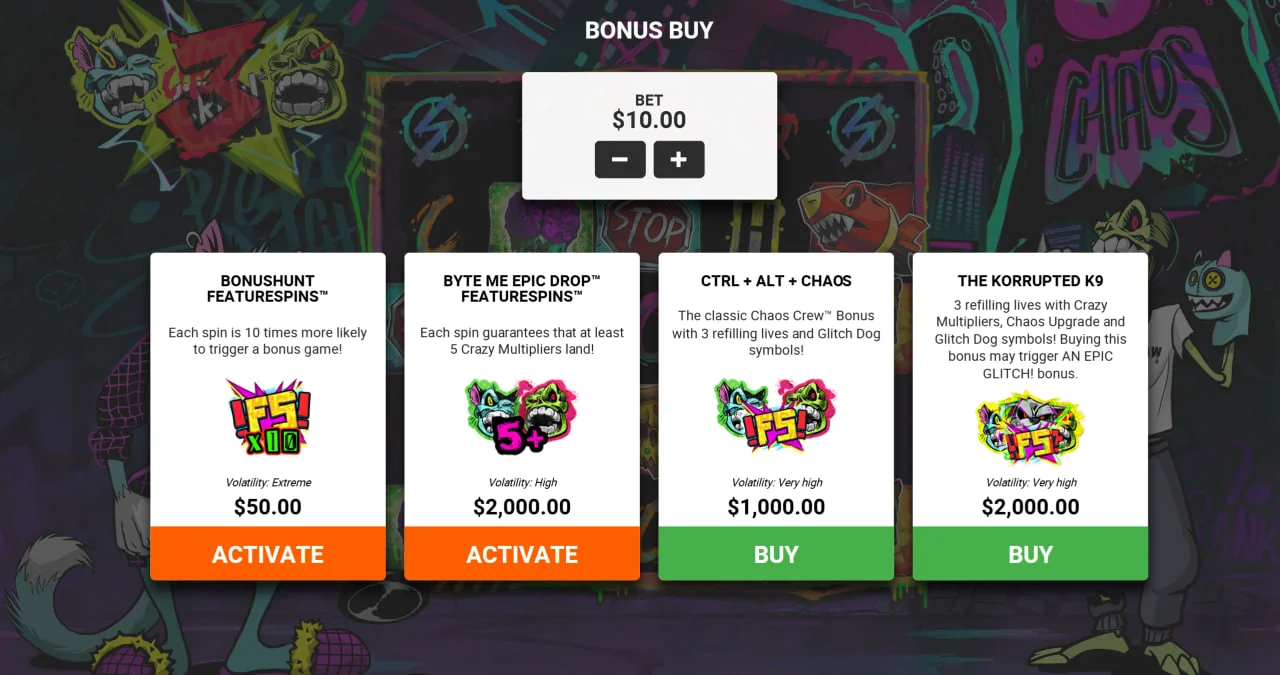 Chaos Crew 3 by Hacksaw Gaming screen 3