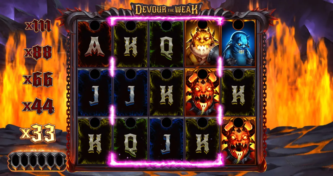 Devour The Weak by Yggdrasil Gaming screen 3