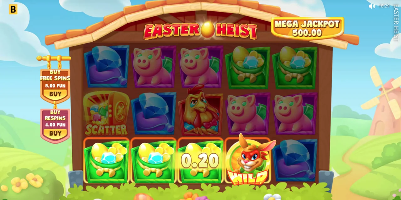 Easter heist by BGaming - background 5