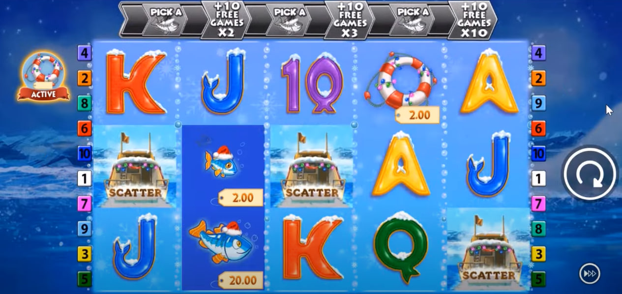 Fishin’ Frenzy Christmas by Blueprint Gaming screen 2