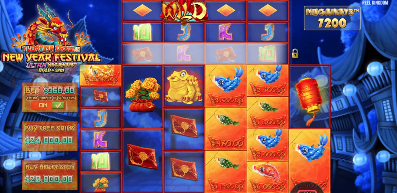 Floating Dragon New Year Festival Ultra Megaways Hold & Spin by Pragmatic Play - background 5
