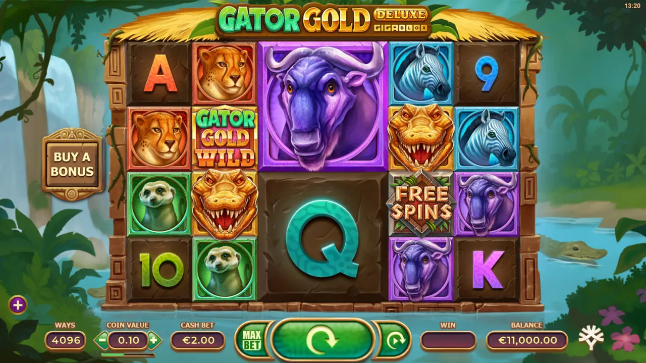 Gator Gold Deluxe Gigablox by Yggdrasil Gaming screen 3