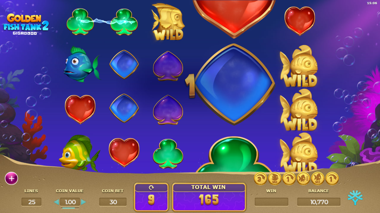 Golden Fish Tank 2 Gigablox by Yggdrasil Gaming screen 4