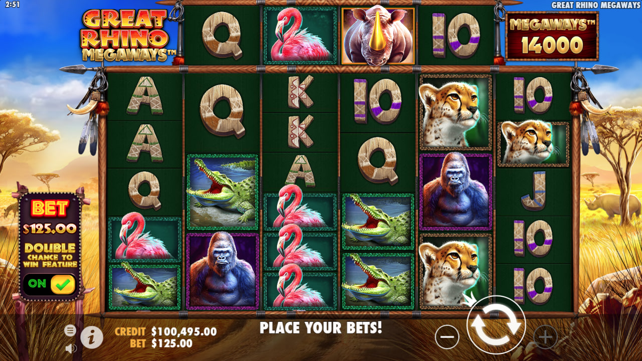 Great Rhino Megaways by Pragmatic Play screen 4