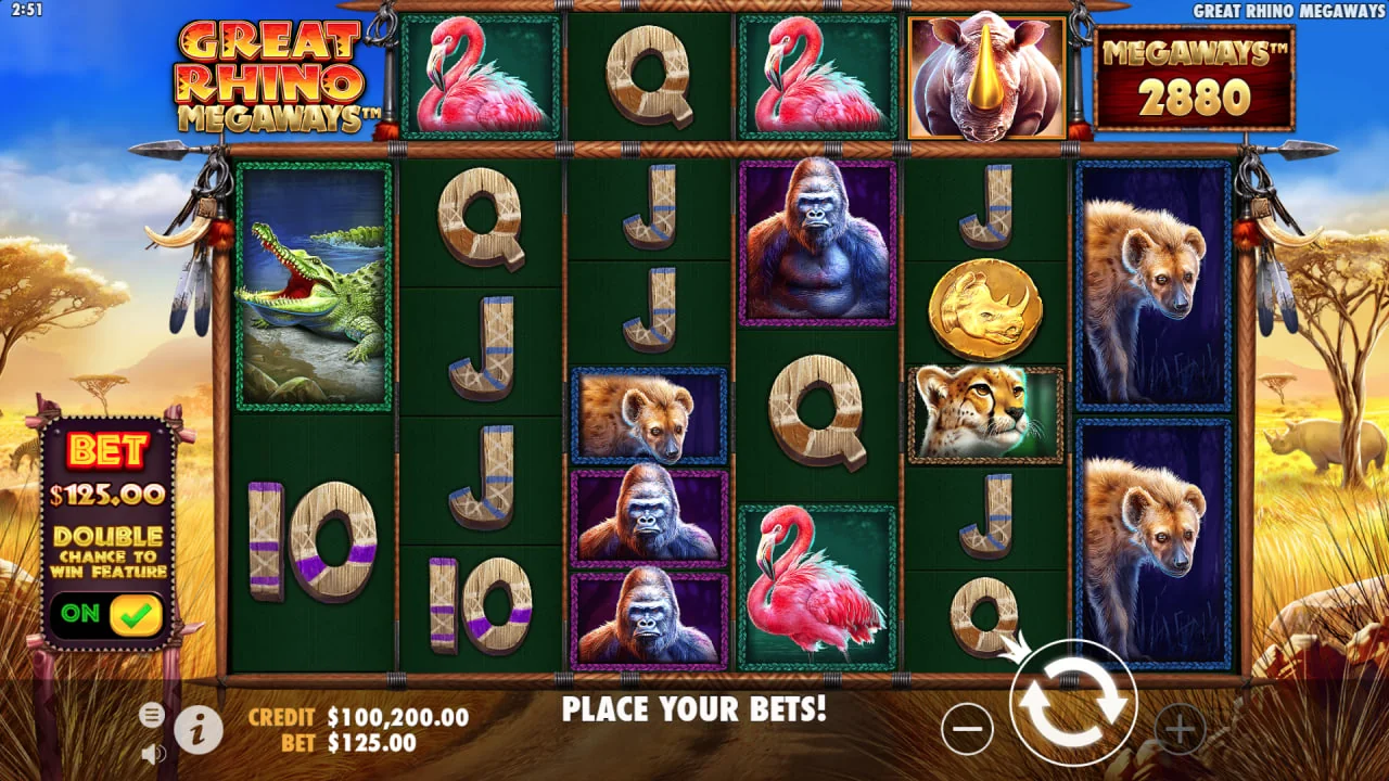 Great Rhino Megaways by Pragmatic Play - background 5