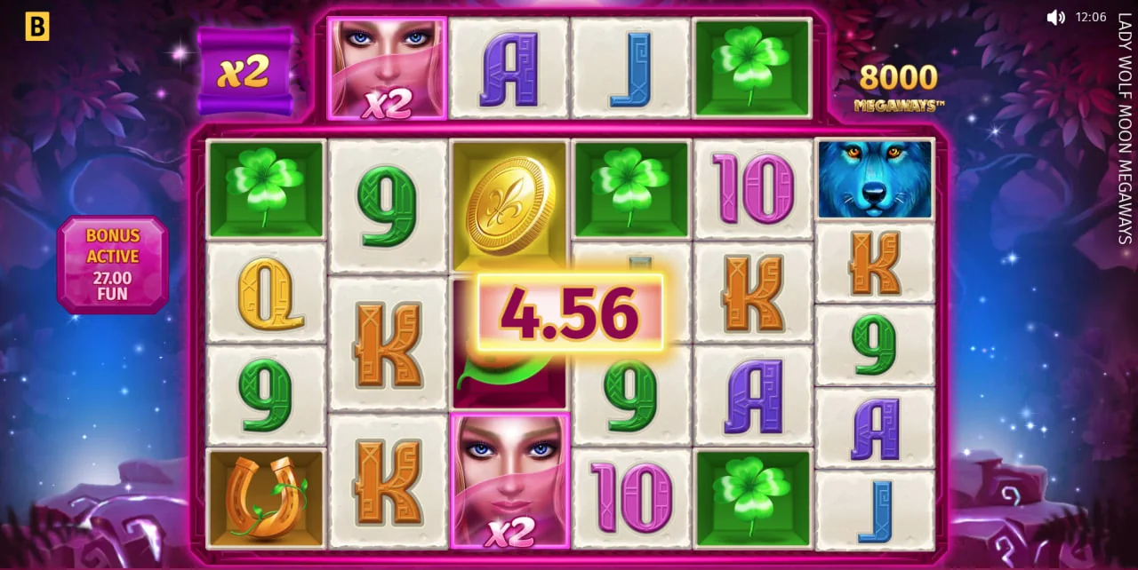 Lady Wolf Moon MEGAWAYS by BGaming - background 5