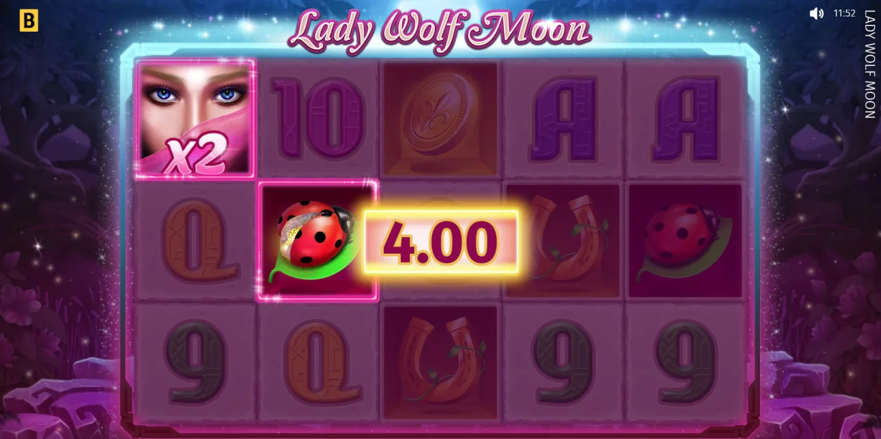 Lady Wolf Moon by BGaming - background 5