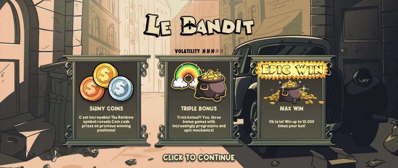 Le Bandit by Hacksaw Gaming screen 2