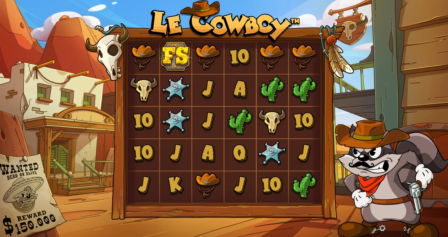 Le Cowboy by Hacksaw Gaming - background 2