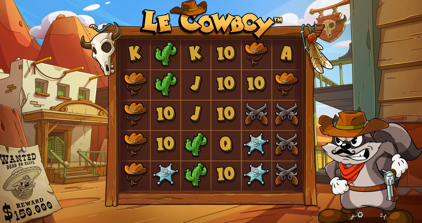Le Cowboy by Hacksaw Gaming - background 3