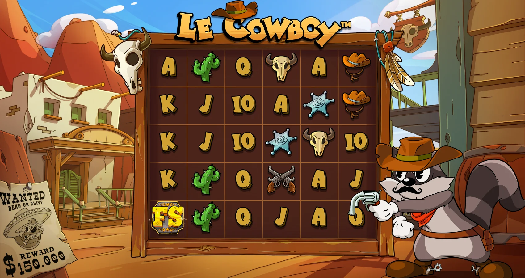 Le Cowboy by Hacksaw Gaming - background 4