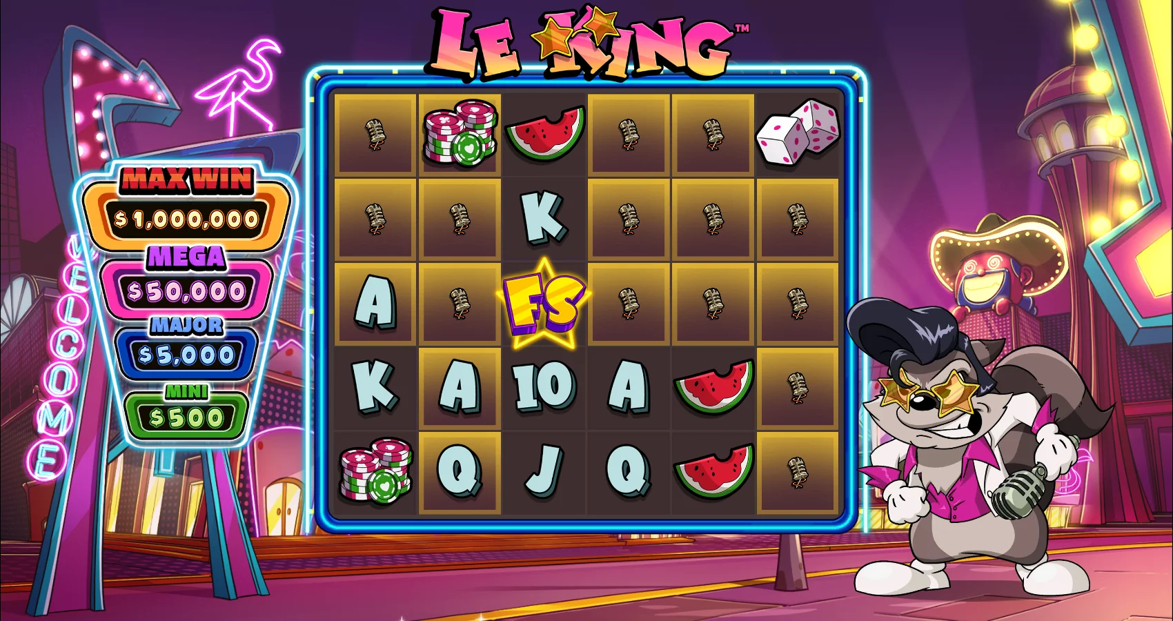 Le King by Hacksaw Gaming - background 2