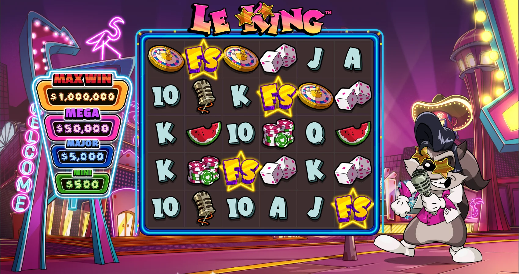 Le King by Hacksaw Gaming - background 3