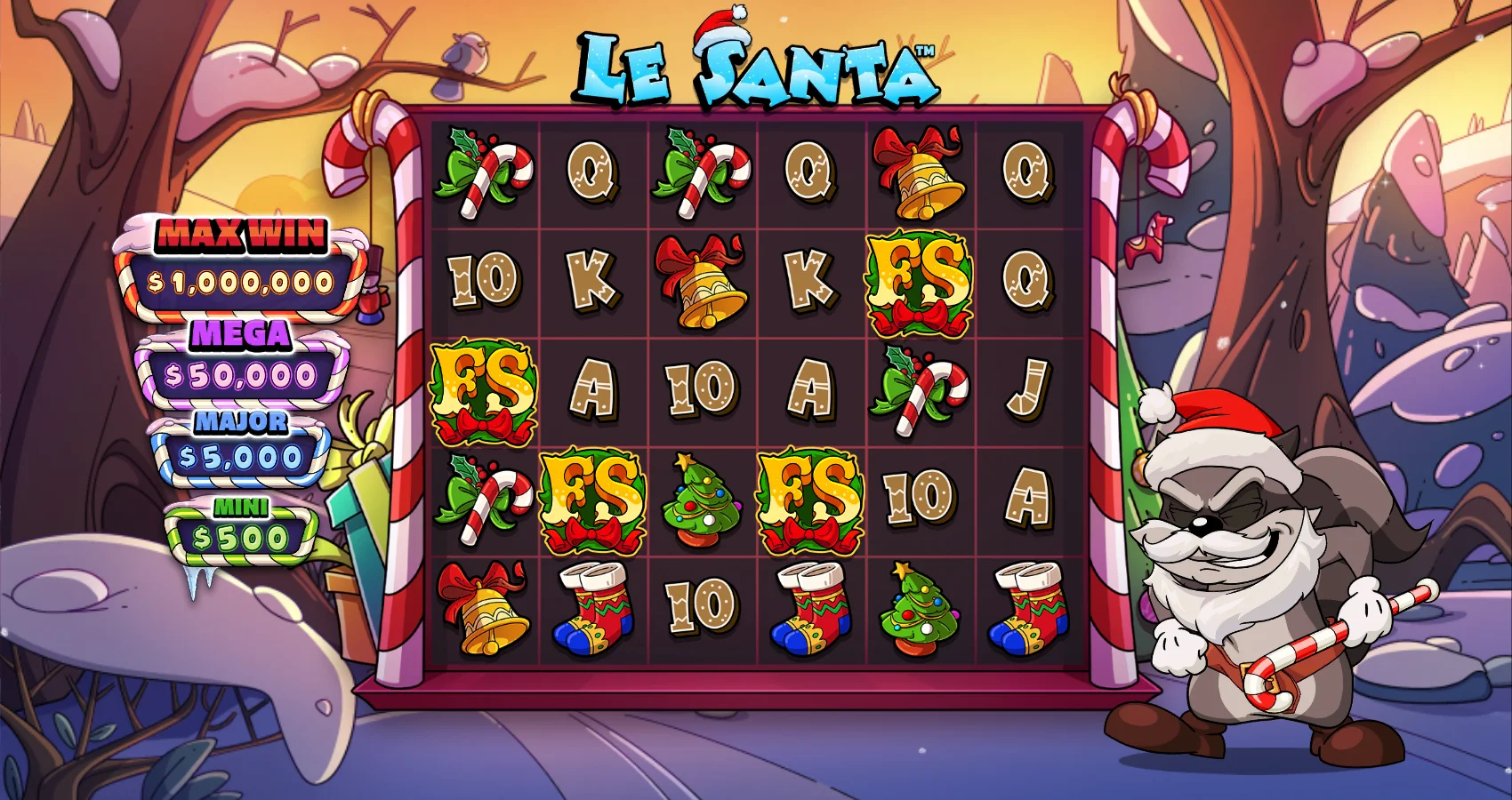 Le Santa by Hacksaw Gaming - background 3