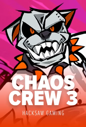 Chaos Crew 3 Slot Game Logo by Hacksaw Gaming