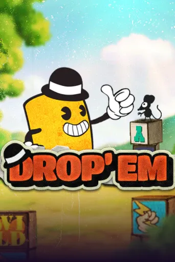 Drop ‘Em Slot Game Logo by Hacksaw Gaming
