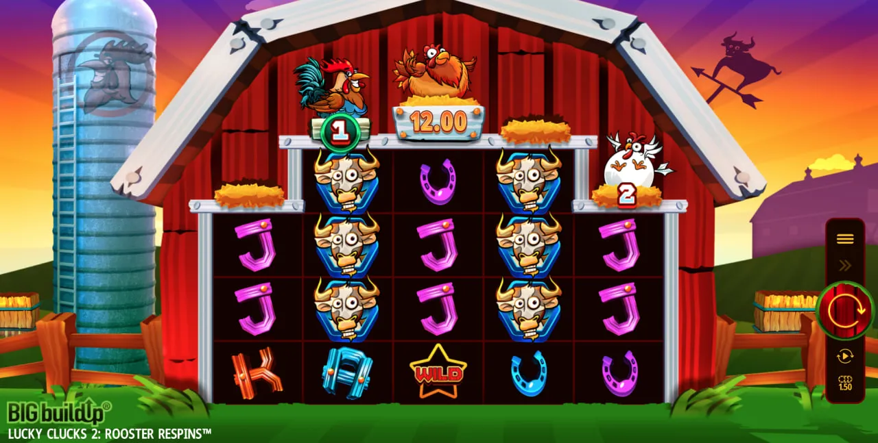 Lucky Clucks 2 Rooster Respins by Crazy Tooth Studio screen 2
