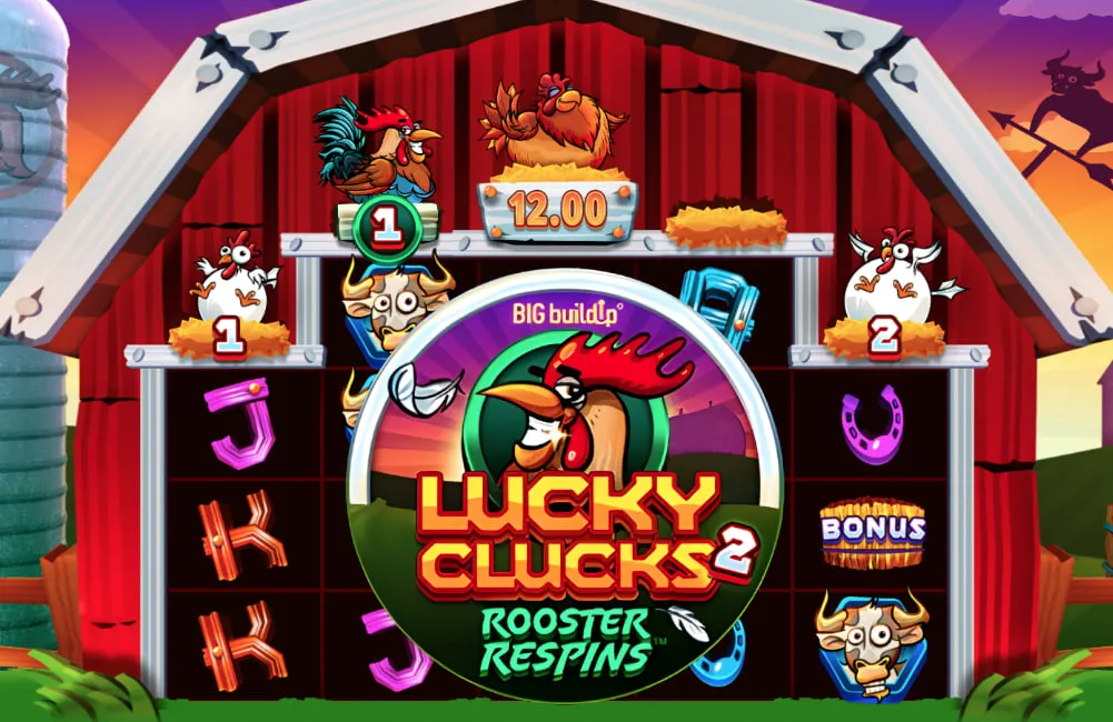 Lucky Clucks 2 Rooster Respins by Games Global