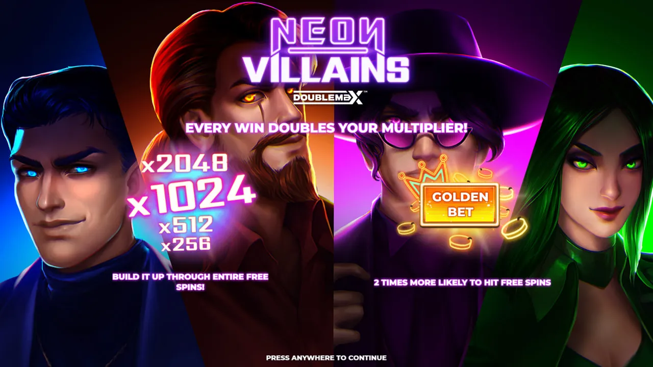 Neon Villains DoubleMax by Yggdrasil Gaming